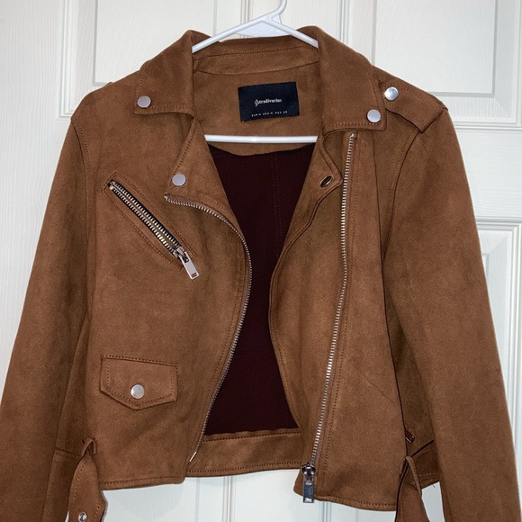 Stradivarius Faux Suede Brown Jacket - Like new condition! - Picture 4 of 5